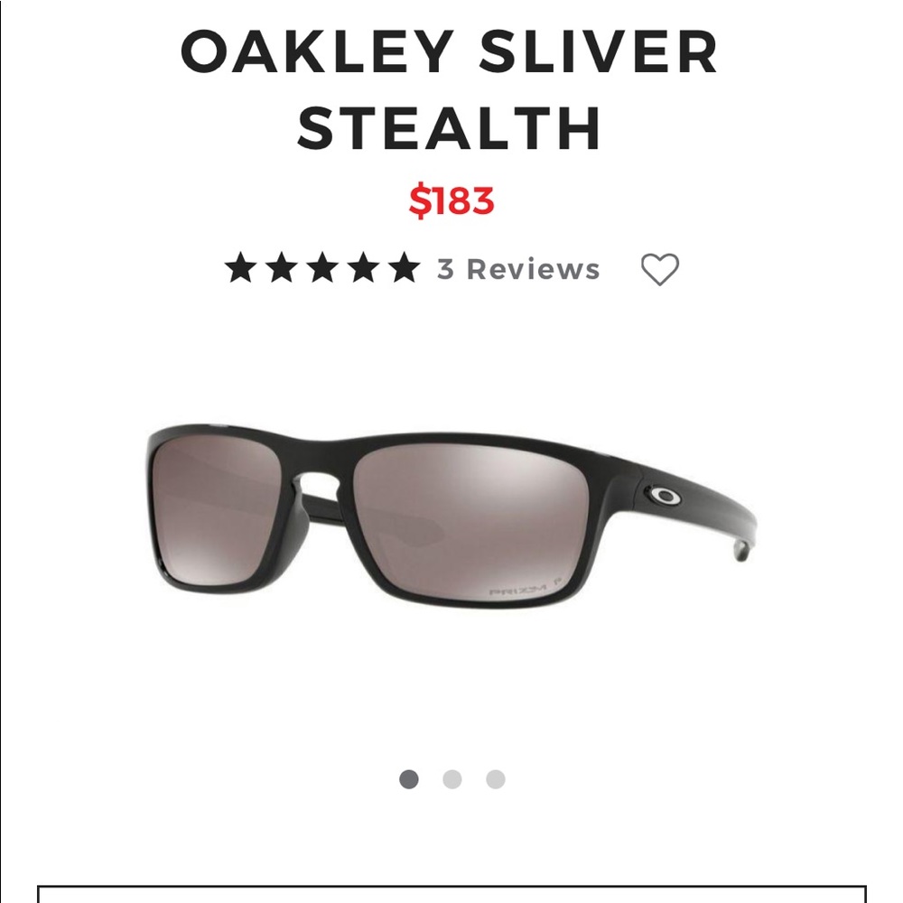 Oakley prizm polarized sliver stealth